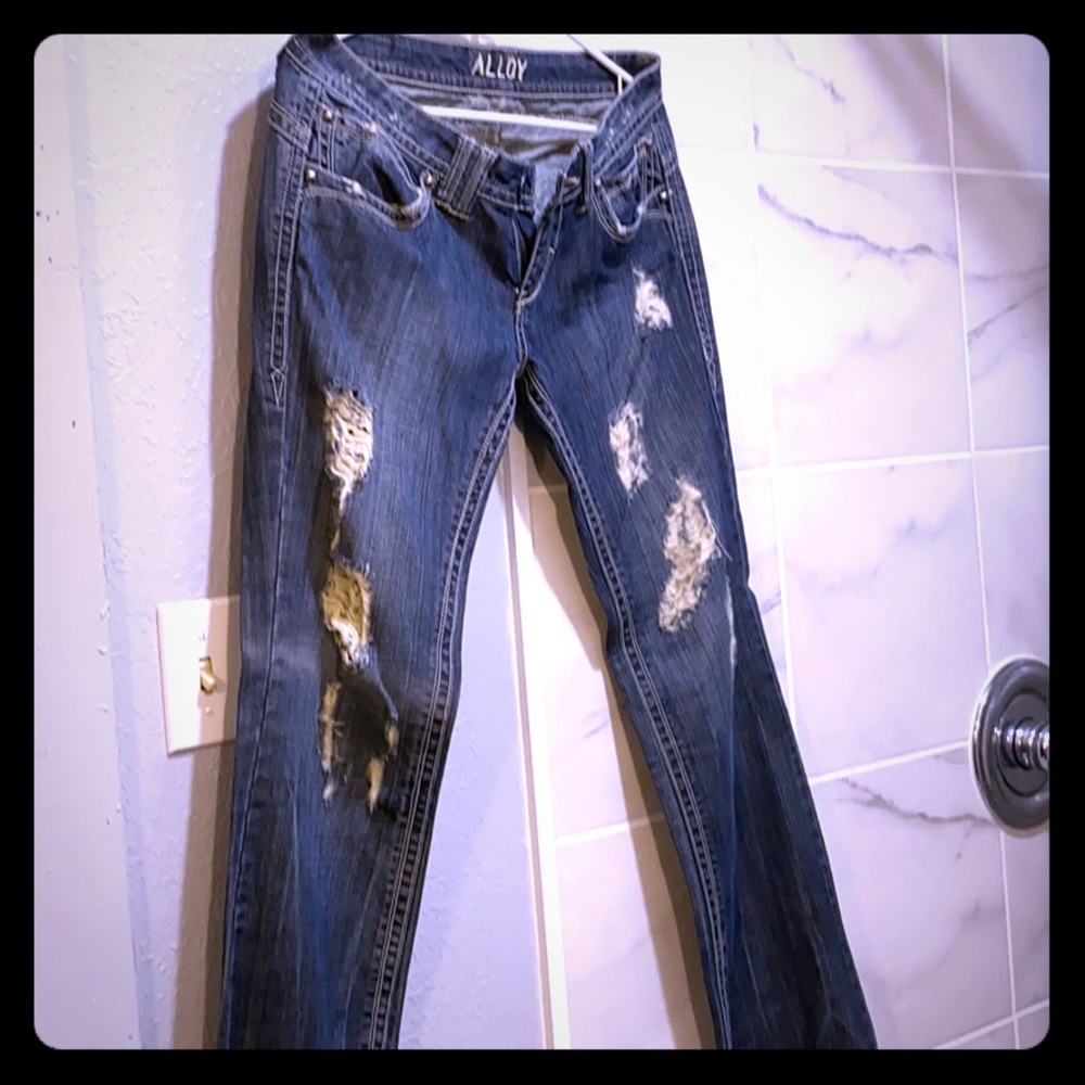 Alloy distressed jeans